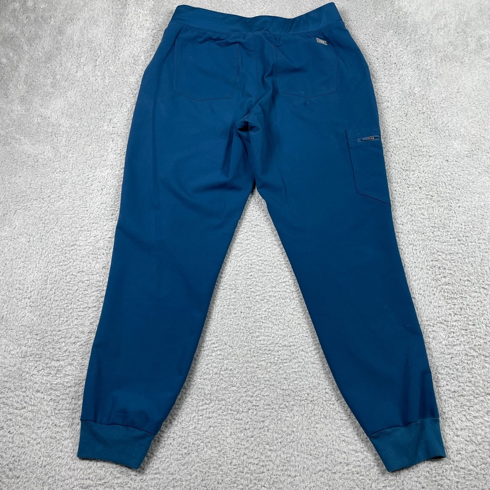 FIGS Catarina Zamora Scrub Set Womens S/M Blue V-Neck Jogger Stretch Excellent - Picture 6 of 16